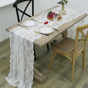 Negozio di torte da caffè <span class=keywords><strong>Vintage</strong></span> decorativo 70*300cm di lunghezza tovaglia da pranzo di nozze merletto di lusso - Product Image 1