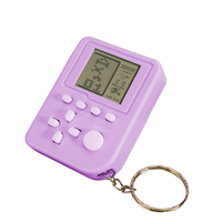 Porte-clés de jeu rétro, étui transparent durable, console de poche avec mini jeu, accessoires pour fête d'étudiants, console de jeu