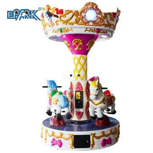 Bán Chạy Hấp Dẫn 3 Chỗ Mini Fairground Rides Mini Carousel Merry Go Round Cho Trung Tâm Mua Sắm - Product Image 3