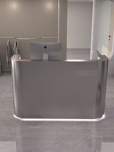 2025 Lucky Salon Furniture Customized Front <b>Desk</b> Cashier <b>Desk</b> Clothing Store Beauty Salon Special Reception Table - Product Image 2