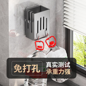Multi Purpose Wall Mounted Chopstick <b>Holder</b> Drain Rack Plastic <b>Kitchen</b> <b>Utensil</b> Storage Box Minimalist Style - Product Image 2