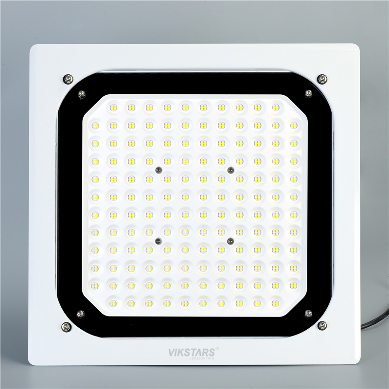new design gas station led canopy lights 100-130lm/w gas station canopy light square ceiling recessed led canopy light