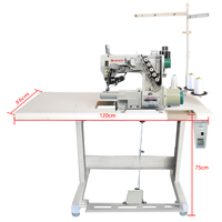 Machine à coudre interlock à entraînement direct MYSEW MRS720, haute vitesse, coupe-fil automatique, équipement pour la production de vêtements en tricot (T-shirts)