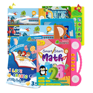 เด็กทารกเรียนรู้เพื่อนๆ100การนับ<span class=keywords><strong>คำ</strong></span><span class=keywords><strong>ภาษา</strong></span>อังกฤษและตัวเลขหนังสือเสียงการเรียนรู้เสียงพร้อมไฟ LED - Product Image 1