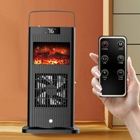 2023 nouveau chauffage à flamme avec affichage de la température en temps réel ventilateur électrique de chauffage PTC pour la maison d'hiver