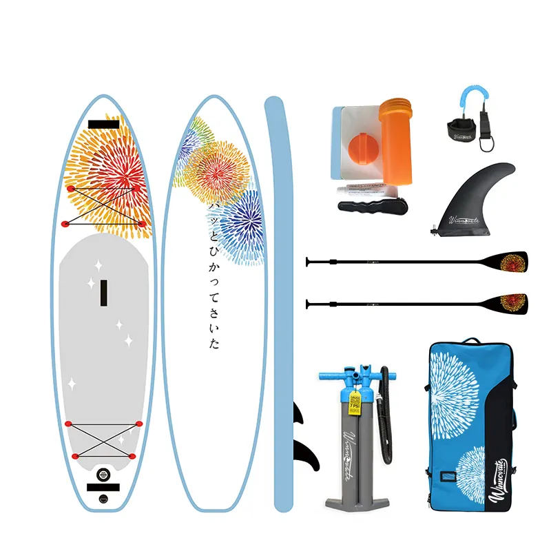WINNOVATE-219 nuovo prodotto paddle board gonfiabile 12.6 piedi stand up paddle board sup board per gli sport acquatici