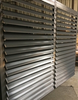 Volets de ventilation horizontaux modernes en alliage d'aluminium à manivelle pour groupes électrogènes
