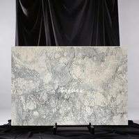 Dalle de marbre Breccia Lunare blanc naturel personnalisée pour villas, design moderne, surface polie, imperméable