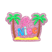 Breloques en PVC et caoutchouc, grandes et surdimensionnées, motifs lettres, chiffres, lèvres, infirmière, vie, fleur, amour, Kawaii, pour sacs à bandoulière avec trous
