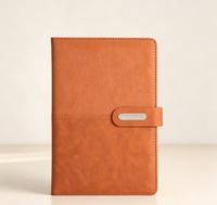 Carnet A5 personnalisé avec logo, couverture rigide en cuir PU bicolore, boucle magnétique en métal, 100 pages lignées, agenda d'affaires, journal, cadeau