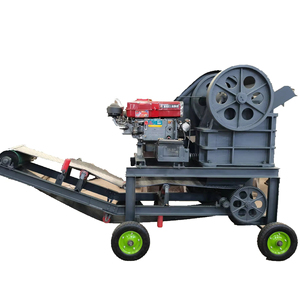 צלב הלסת גלגלים ניידת מצויד עם חגורה מסוע עבור לסת עפרות רציפה - Product Image 3