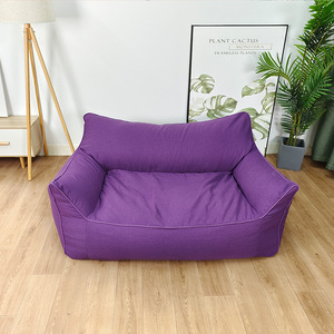 Canapé modulaire double de style moderne, <span class=keywords><strong>fauteuil</strong></span> en tissu de lin transfrontalier, canapé deux places ultra confortable pour salon - Product Image 1