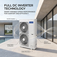 Système VRF, mini climatiseur VRF, 208-230V 60Hz, climatisation et chauffage multi-zones, moteur DC, projet commercial