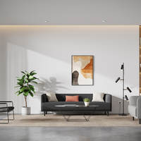 Ensemble de canapés modulaires modernes en tissu avec pieds en métal noir, idéal pour hôtels, écoles, hôpitaux, bureaux et usage commercial – Vente flash