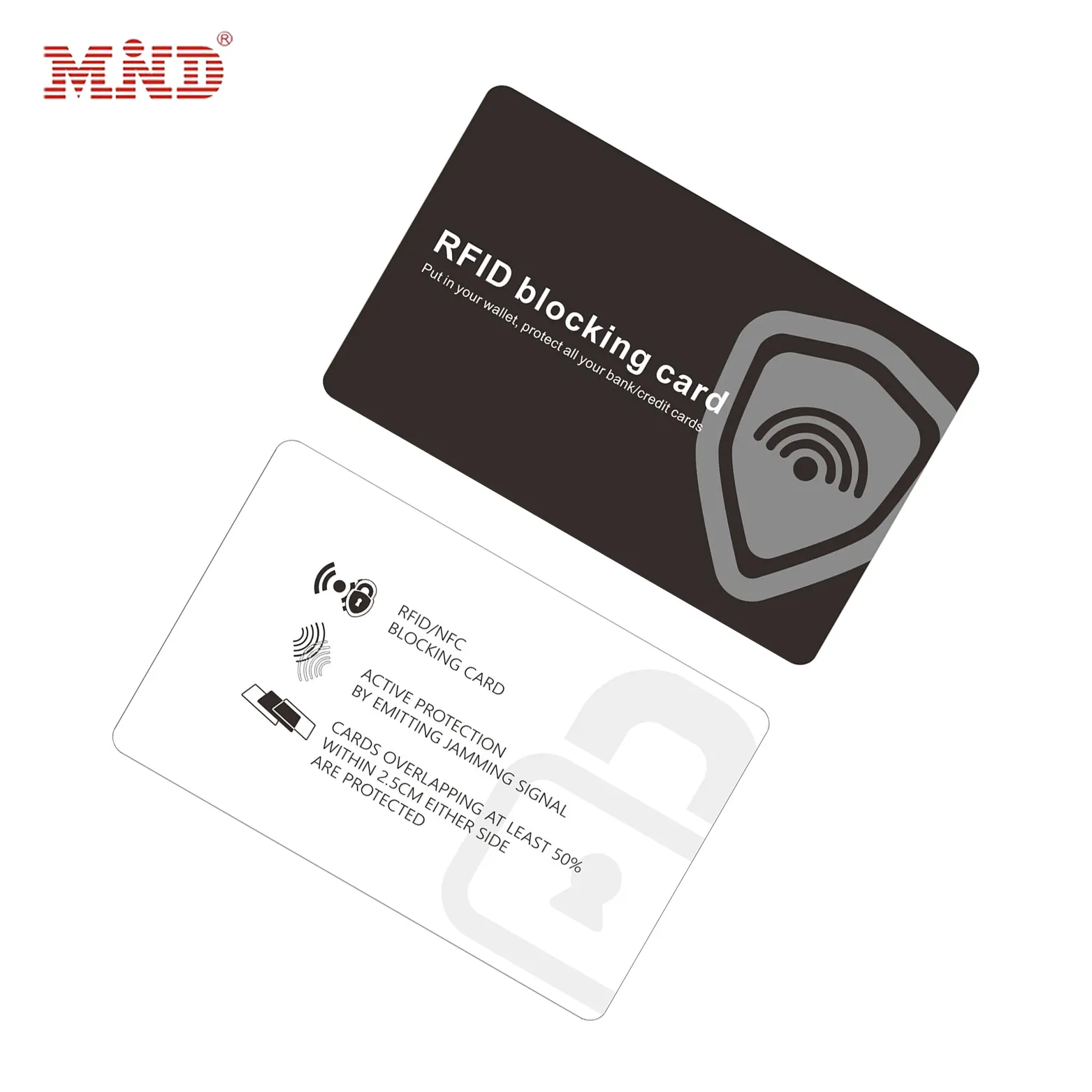 CMYK imprimant l'anti écrémage de protecteur de carte de crédit de RFID