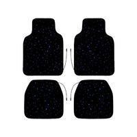 Éclairage automobile étanche universel pour l'espace des pieds, tapis de sol LED à fibres optiques effet ciel étoilé, DC12V, télécommande APP