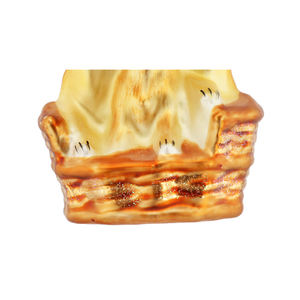 Ours polaire bébés assis sur un canapé vacances cadeau <span class=keywords><strong>boule</strong></span> ornements arbre <span class=keywords><strong>de</strong></span> noël scène décoration pendentif verre peint - Product Image 4