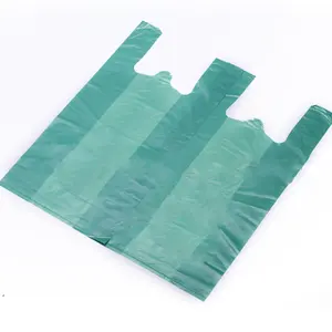Manufacturer 100% Food Grade BPA Free Nice Printing HDPE / LDPE T Shirt Plastic Packaging Bag With Handles