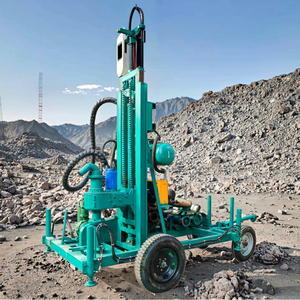 1200KG <strong>Low</strong> Consumption <strong>High</strong> Efficiency Easy Operation Four Wheels Diesel Hydraulic Drilling <strong>Rigs</strong> for Water Well - Product Image 1