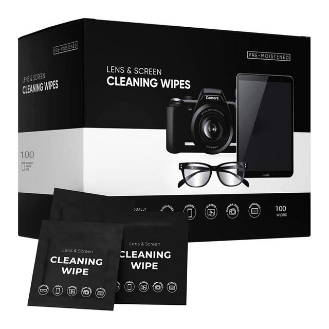 Low-price Wholesale Non-Woven Travel Glasses Cleaner Screen Cleaning Wet Wipes Individually Wrapped Optical Lens Camera Lens