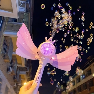 Varita <span class=keywords><strong>de</strong></span> <span class=keywords><strong>burbujas</strong></span> <span class=keywords><strong>de</strong></span> plástico con luz <span class=keywords><strong>de</strong></span> hada princesa mariposa, máquina <span class=keywords><strong>de</strong></span> <span class=keywords><strong>burbujas</strong></span>, juguete para niños, regalo para fiestas al aire libre, venta al por mayor - Product Image 4