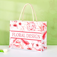 Sac fourre-tout en toile de coton de luxe de haute qualité avec fermeture éclair, sac à main tendance pour le shopping et les cadeaux, avec impression personnalisée pour femmes