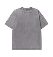 T-shirt personnalisé avec logo vintage, effet délavé, DTG DTF, pour homme, coton lourd, t-shirt oversize, 100% coton