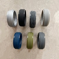 Bague en silicone unie, respirante, pour le sport, la gym, les activités de plein air, les mariages, style minimaliste, étanche, cadeau