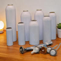 Bombe aérosol vide en aluminium de qualité alimentaire avec revêtement interne époxy pour spray de cuisson et usage domestique (vente en gros)