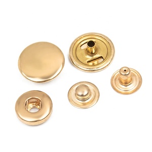 Boutons à pression en alliage de zinc avec logo personnalisé, motif vintage en 4 parties, technique de placage personnalisée - Product Image 2