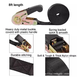 <span class=keywords><strong>Sangle</strong></span> de fixation à cliquet en polyester de 25 mm, auto-contrôlante, sans crochet, <span class=keywords><strong>sangle</strong></span> de tension pour <span class=keywords><strong>moto</strong></span>, résistance à la rupture de 800 kg - Product Image 3