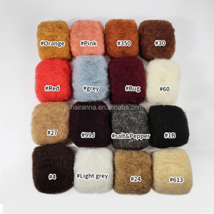 Anna Hot Bán Bán Buôn Chất Lượng Cao Màu Xanh 50G 100% Tóc Con Người Afro Kinky Số Lượng Lớn Mở Rộng Cho Người Phụ Nữ Da Đen Dreadlocks - Product Image 2