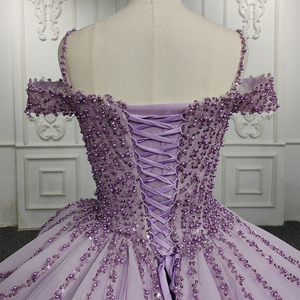 9971 New Puffy Sleeve <b>Prom</b> <b>Dress</b> Long Sweetheart Sequin Beads <b>Princess</b> Evening Gowns - Product Image 3