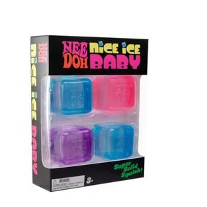 NeeDoh Cuatro Cubos de Goma Pequeños con Forma de Cubo de Hielo, Juguete Antiestrés de Rebote Lento, Más Vendido Transfronterizo, En Caja - Product Image 2