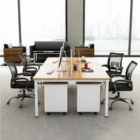 Mobilier de bureau bureau Table de travail moderne et modulaire 2/4/6/8 places pour personnel