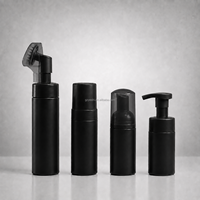 Flacon pompe en mousse noir mat 100ml 120ml 150ml 220ml pour nettoyant visage liquide moussant, conteneur cosmétique vide