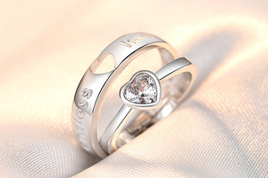 Merryshine 2025 cobre compromiso boda diamante aniversario anillo clásico mariposa Forma parejas Día de San Valentín - Product Image 4