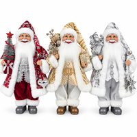 Figurine de Père Noël debout de style luxueux, 45 cm (17,7 pouces), pour table, vente en gros