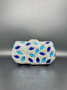 Bolso de Mano Tipo Clutch Nuevo con Diseño de Pavo Real, Abertura Abierta, Incrustaciones de Diamantes, Cierre Magnético de Aleación, Bolso de Noche de Lujo para Cena, Fiesta de Graduación, Boda - Product Image 6