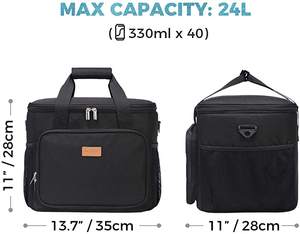 Bolsa de pícnic reutilizable y barata, bolso de almuerzo impermeable, práctico, aislante para <span class=keywords><strong>bebida</strong></span> alimentaria - Product Image 2