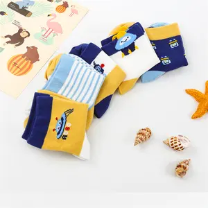 Organic Cotton Baby Cute Boy Tube Socks Kids Socks Set For Sale