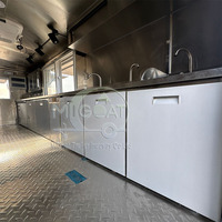 Remorque de restauration rapide pour fruits de mer certifiée DOT, clé en main, avec plaque chauffante extérieure, double essieu, pour fabricants et fournisseurs de services de restauration en bord de mer