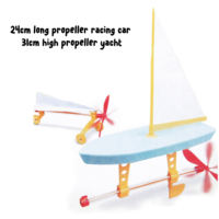 Kit de propulsion énergétique élastique DIY, modèle d'avion en plastique, outil d'apprentissage de la physique STEM, équipement de laboratoire d'ingénierie robuste pour juniors