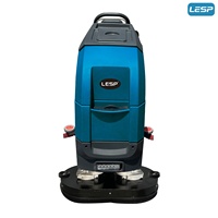 Nouvelle machine de nettoyage et de séchage de sols industrielle, électrique, automotrice, autopropulsée, à batterie, pour le polissage et le lavage.