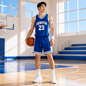 Maillot de basket personnalisé léger en mesh conforme aux normes REACH, tenue d'équipe, conception en 1 jour, échantillonnage en 3 jours, réversible - Product Image 1