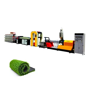 Intelligent Operation Automatic PP HDPE Polypropylene Synthetic Artificial Grass Turf Flat Yarn Production Machine line