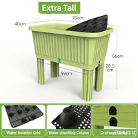 Grille de jardinage en PP moulé par injection, blanche crème, légère et durable, pour légumes et fleurs, usage domestique et extérieur