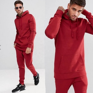 <b>Men</b> Fashion <b>Red</b> Jogging Track Bottom Cotton Made Customize Embroidered Comfortable Track <b>Suits</b> - Product Image 2