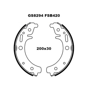 Nouveau jeu de mâchoires de frein pour <span class=keywords><strong>TRABANT</strong></span> P 601 Essieu avant 200X30mm - Product Image 2