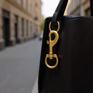 Moschettone in metallo ILAN 60mm placcato oro per cinturino borsa - Product Image 2